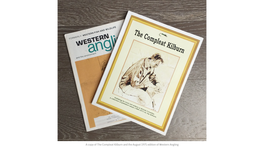 A copy of The Compleat Kilburn and the August 1975 edition of Western Angling