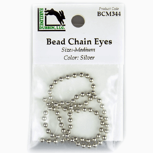 Hareline Stainless Steel Beadchain Eyes