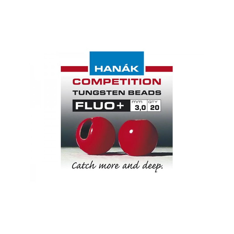 Hanak Tungsten Fluorescent Beads, red