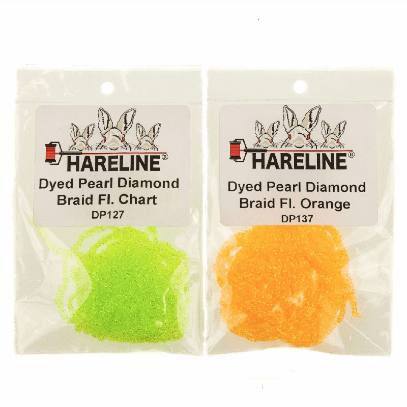 Hareline Dyed Pearl Diamond Braid