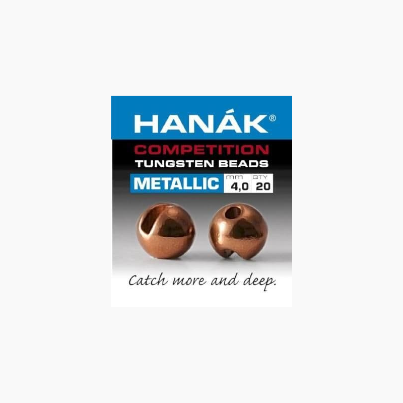 Hanak Competition Metallic Slotted Tungsten Beads