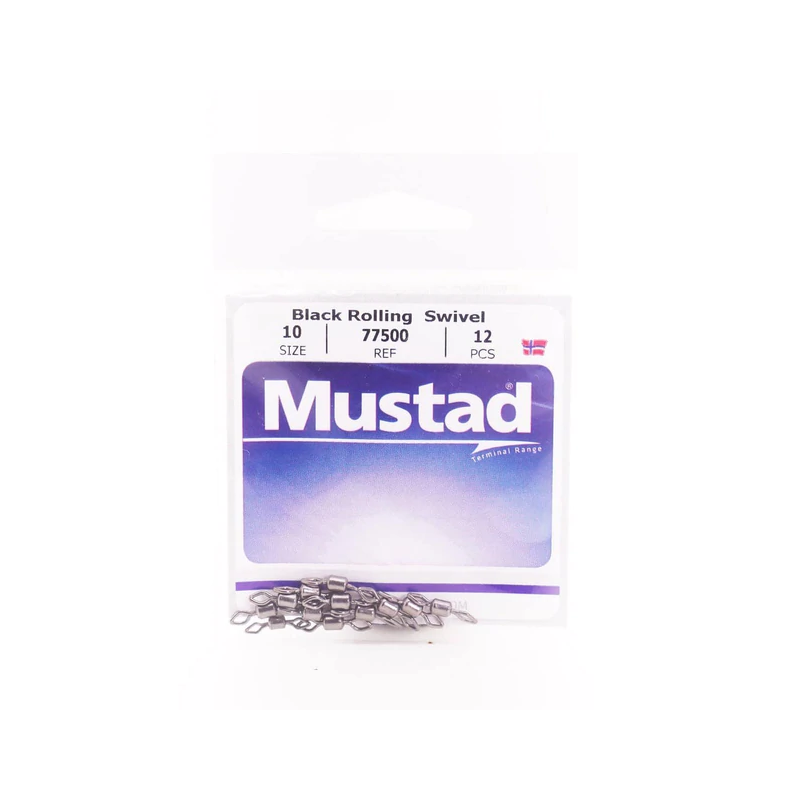 Mustad Black Rolling Swivel