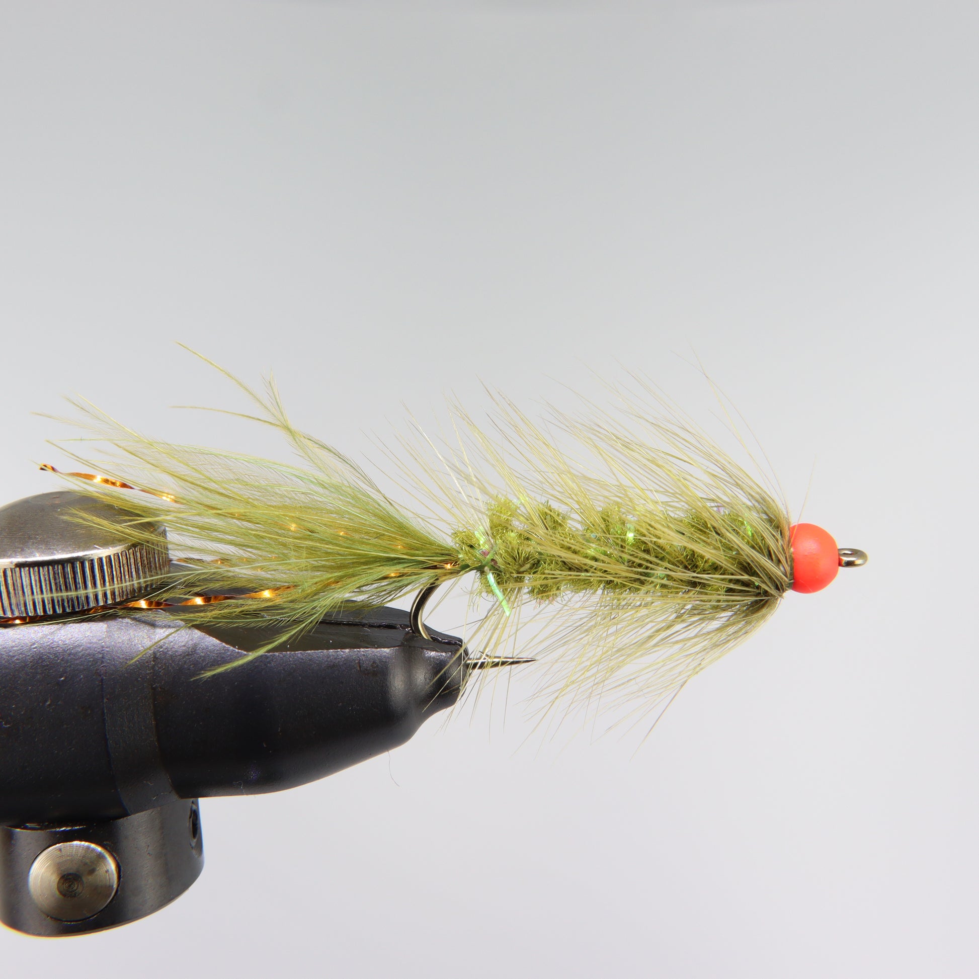 Fly fishing, fly, Wooly Bugger, olive wooly bugger, eggsucking, orange tungsten bead