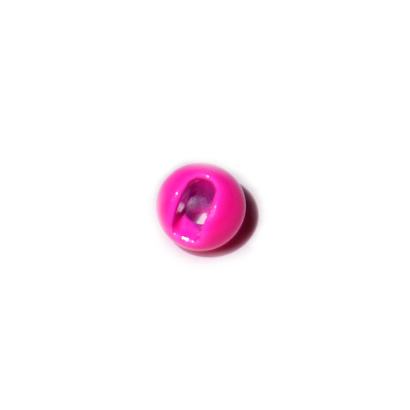 Slotted Beads, Fl. Pink