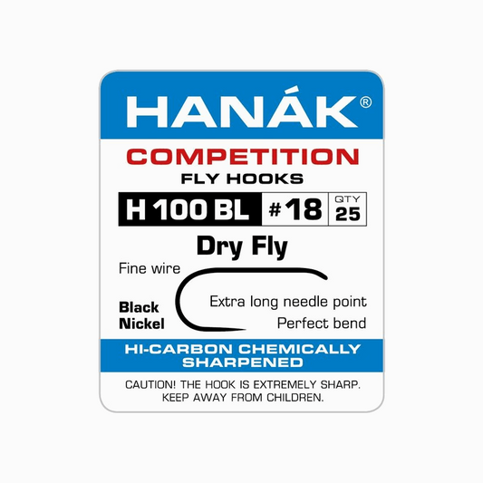 Hanak Competition H 100 BL Barbless Dry Fly Hook