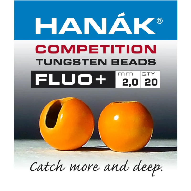Hanak Tungsten Fluorescent Beads, Hanak Tungsten Fluorescent Beads orange
