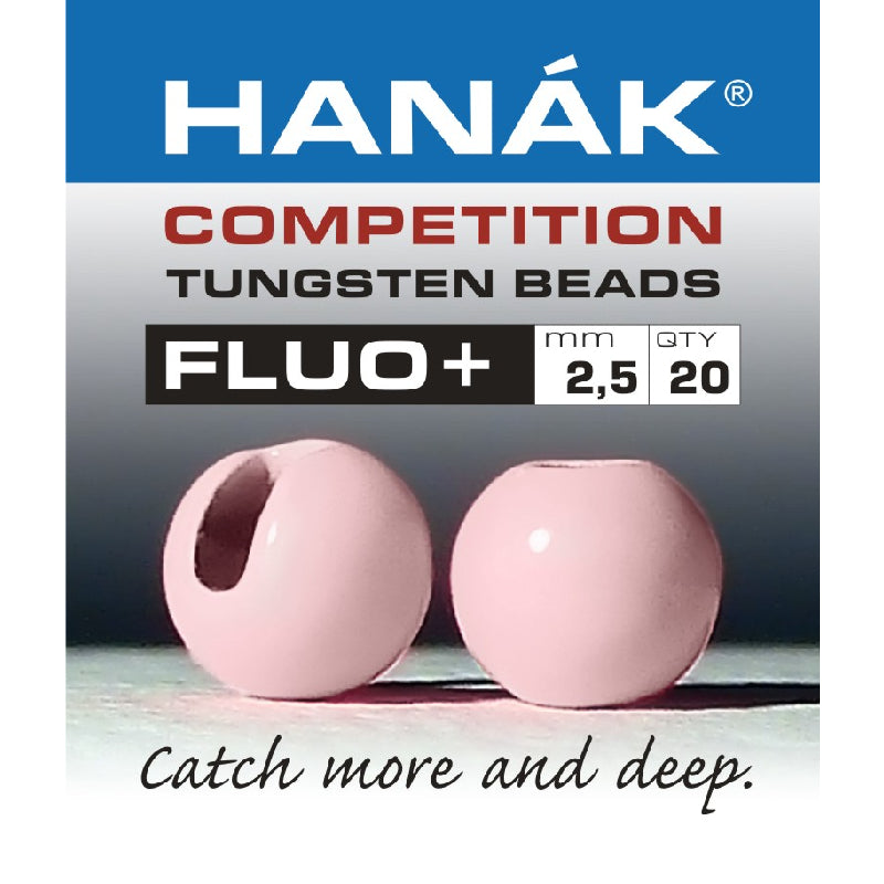 Hanak Tungsten Fluorescent Beads, Hanak Tungsten Fluorescent Beads soft pink