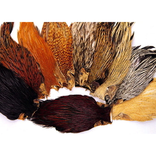 Dry Fly Rooster Necks #2 - Natural and Dyed