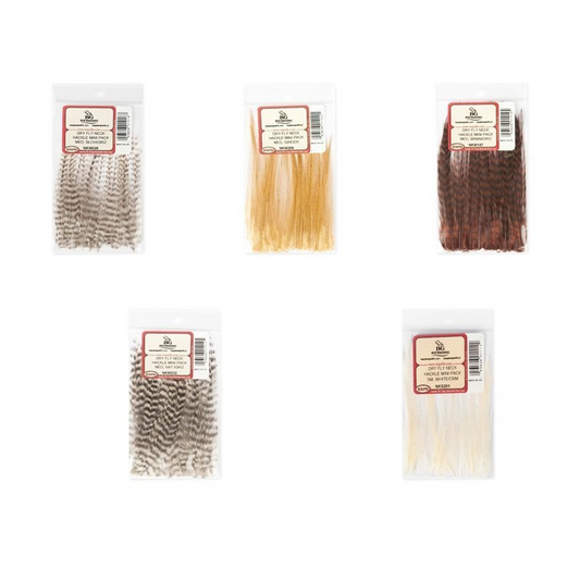Wapsi Dry Fly Neck Hackle Mini Pack